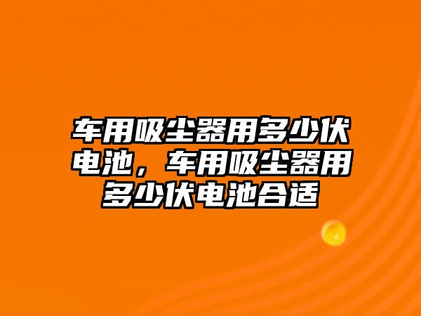 車(chē)用吸塵器用多少伏電池，車(chē)用吸塵器用多少伏電池合適