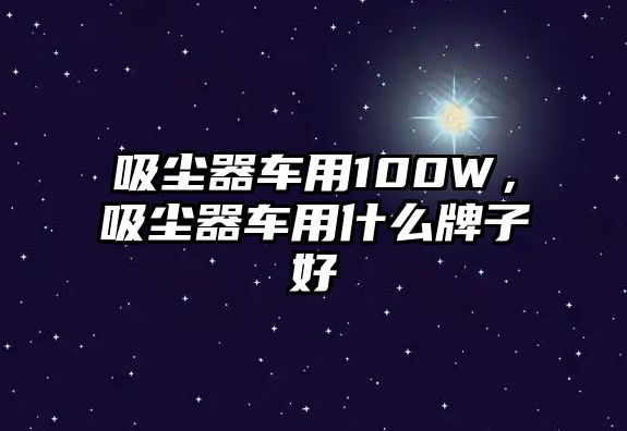 吸塵器車(chē)用100W，吸塵器車(chē)用什么牌子好