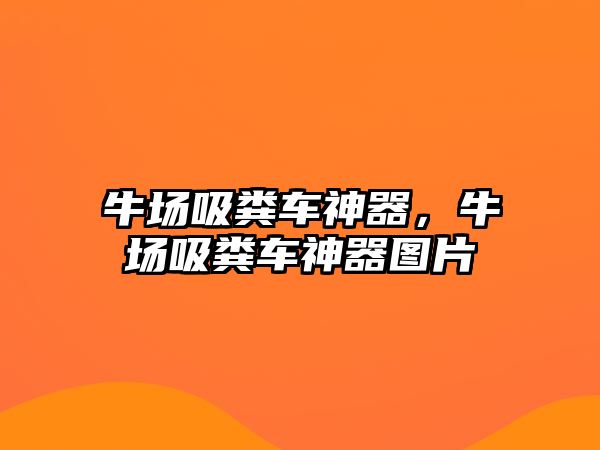 牛場(chǎng)吸糞車(chē)神器，牛場(chǎng)吸糞車(chē)神器圖片