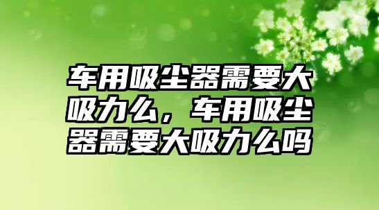 車(chē)用吸塵器需要大吸力么，車(chē)用吸塵器需要大吸力么嗎