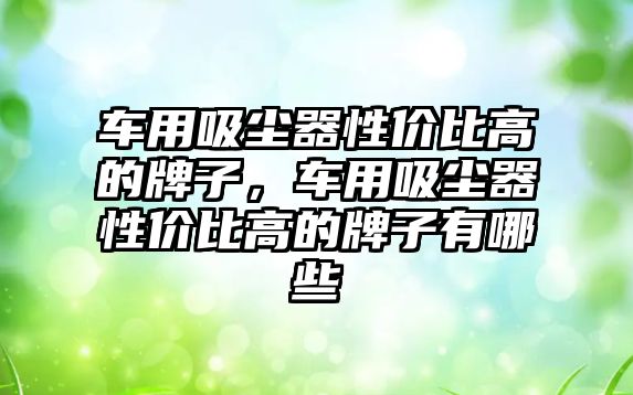 車(chē)用吸塵器性?xún)r(jià)比高的牌子，車(chē)用吸塵器性?xún)r(jià)比高的牌子有哪些